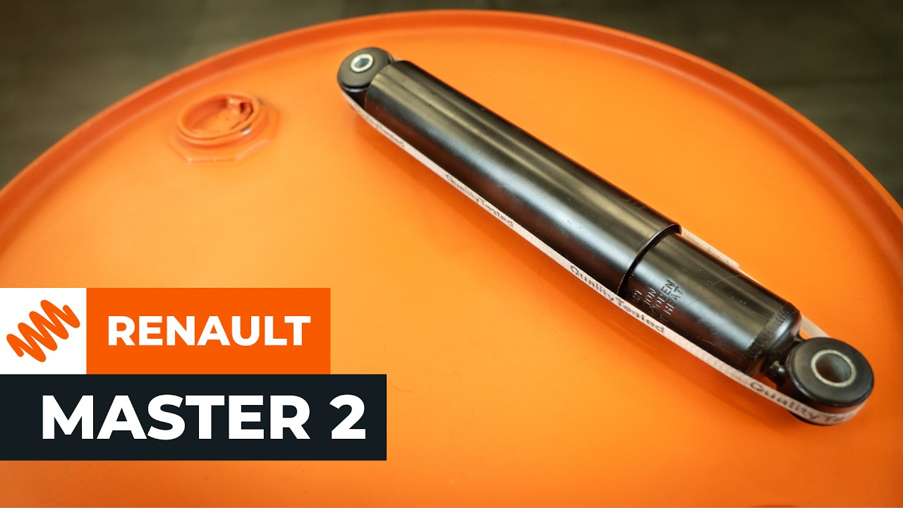 Comment changer : amortisseur arrière sur Renault Master 2 van - Guide de remplacement