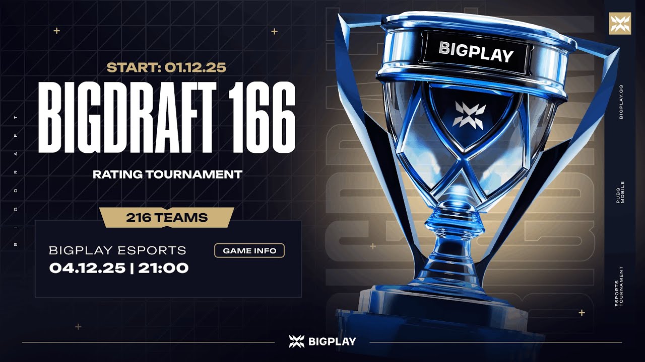FINAL BIGDRAFT #166 | ФИНАЛ ТУРНИРА PUBG MOBILE! ПРЯМАЯ ТРАНСЛЯЦИЯ ПУБГ МОБАЙЛ! ТУРНИР ПАБГ МОБАЙЛ!