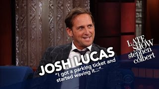 Josh Lucas Had A Machine Gun Pointed At Him