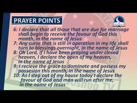 PROPHETIC DECLARATION FOR THE NEW MONTH - Evangelist Joshua Orekhie