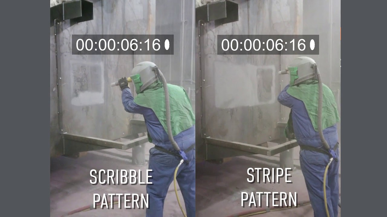 Scribble vs Stripe Blasting Technique