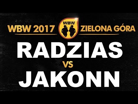 Radzias 🆚 Jakonn 🎤 WBW 2017 Zielona Góra (freestyle rap battle)