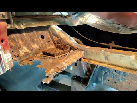 Replacing Rusty Rockers, Floor & Cab Corners (Part 1) OBS Ford Truck