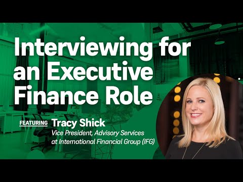 Interviewing for an Executive Finance Role