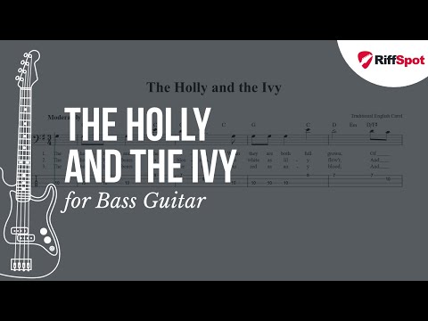 The Holly and the Ivy Bass Guitar Tab