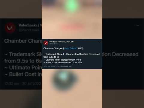 Chamber is finally getting nerfed! #shorts