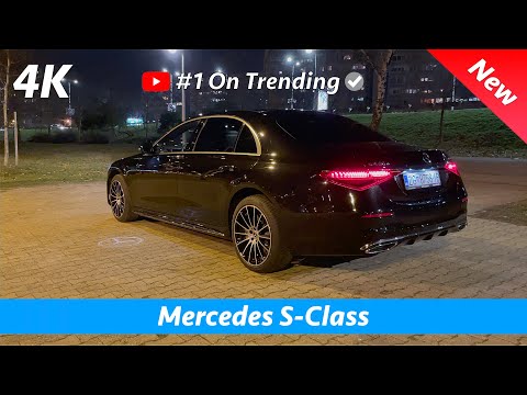 Mercedes S-Class 2021 AMG Line - Night review in 4K | Exterior - Interior, Crazy NEW Ambient lights!