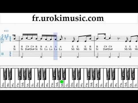 Cours de Piano (main droite) Shawn Mendes - Youth ft. Khalidе Tuto Partitions um-ih829