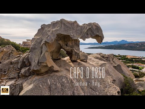🇮🇹 4K drone video of Capo D'Orso, Sardinia, Italy