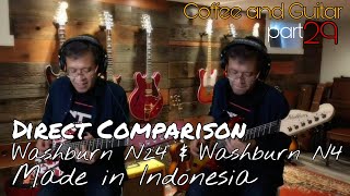 Video thumbnail for DIRECT COMPARISON Washburn N24 & Washburn N4 made in Indonesia by Indra NB