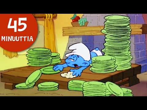 45 minuuttia Smurffeja • Laiskasmurffi 😴• Smurffit