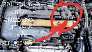 2011-2016 Chevy cruze 1.4T valve cover replacement for P0171