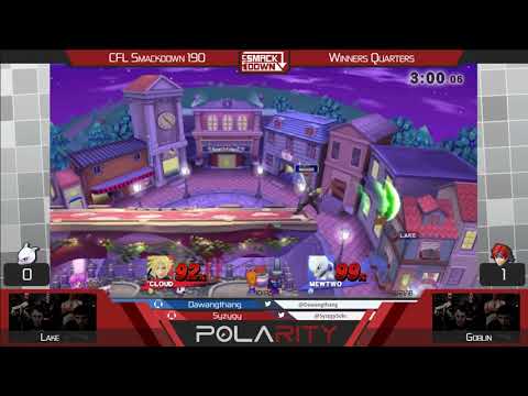 CFL Smackdown 190 Smash 4 - Lake (Mewtwo) vs Goblin (Roy, Cloud) - Winners Quarters