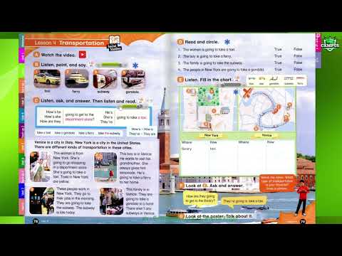 Everybody Up 4 - Unit 8 - On Vacation - Lesson 4 - Transportation