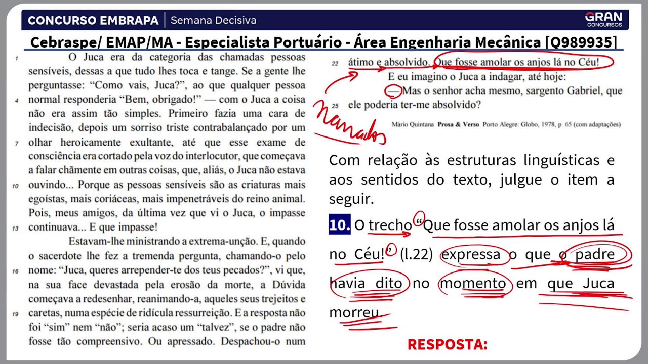 Concurso EMBRAPA | Semana Decisiva - Língua Portuguesa com Márcio Wesley