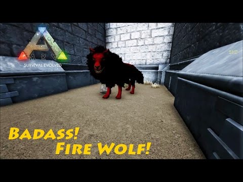 Ark Survival Evolved MODS #EP37   Badass Fire DireWolf!