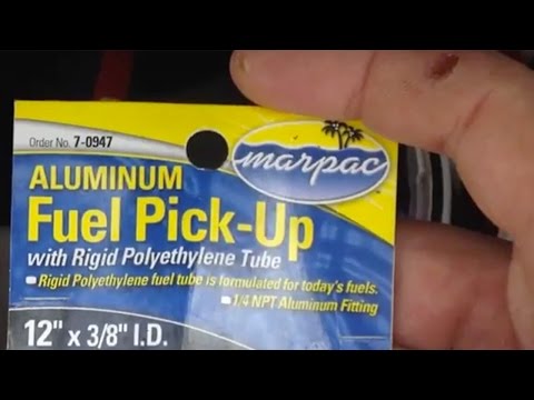 How to replace boat fuel pickup line