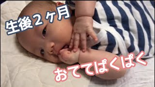 【育児VLOG】生後２ヶ月の赤ちゃん手しゃぶりに夢中！！【成長日記】