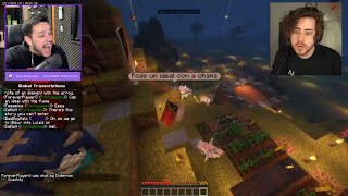 Forever assustando Cellbit, Felps e BadBoyHalo com Rage e Gritaria - Minecraft QSMP