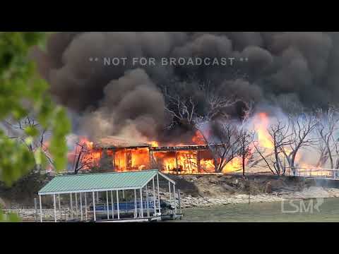 07-18-2022 Possum Kingdom Lake - Major fires takes homes in 110 degrees heat