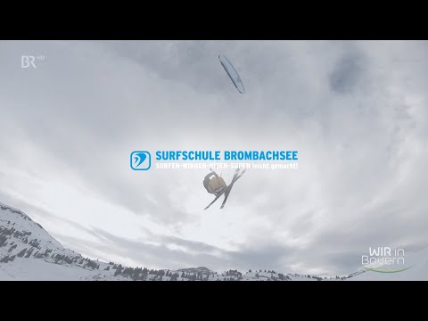 Kiteweltmeister Florian Gruber beim Snowkiten | BR Bericht