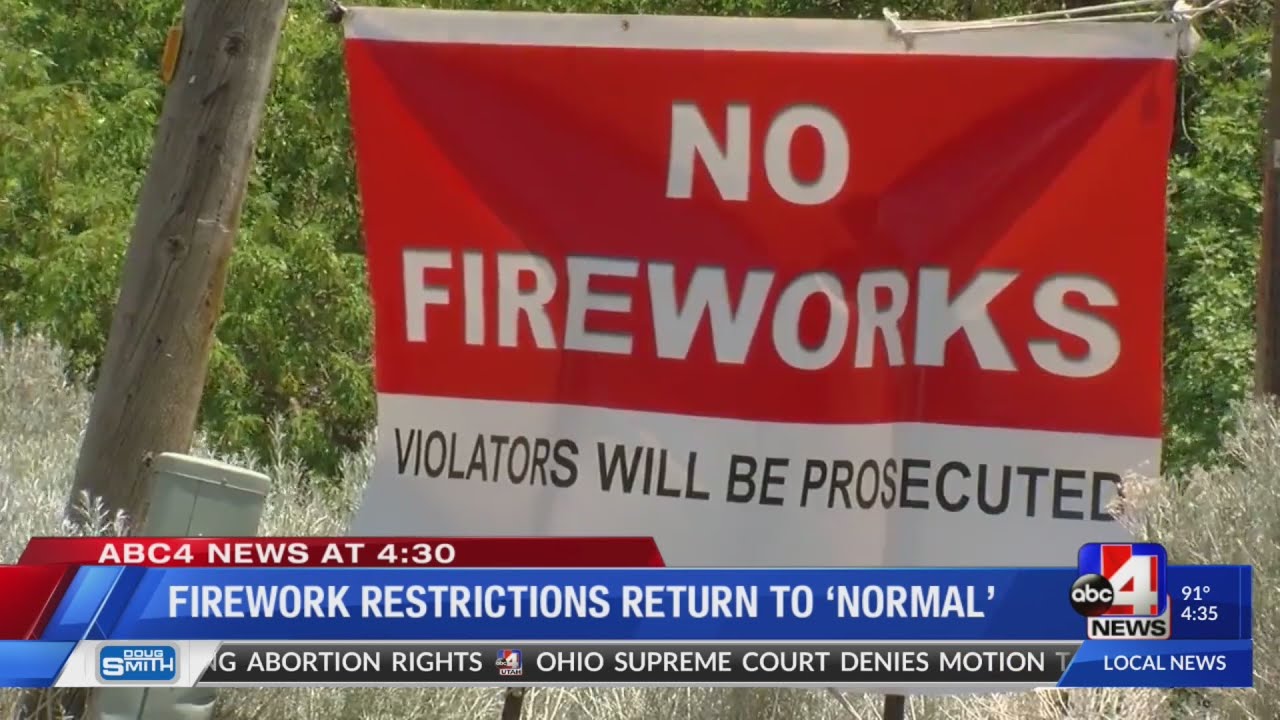 Firework restrictions return to 'normal'