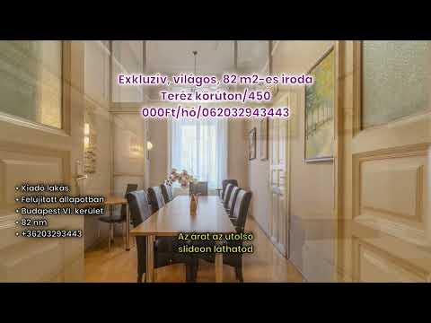 Albérlet, kiadó téglalakás, Budapest, VI. kerület 2+2 szoba 82 m² 450 E Ft/hó