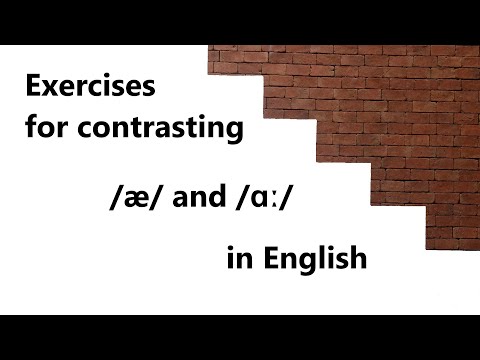 How to pronounce /æ/ and /ɑ:/  in English (Sound Workout) #pronunciation