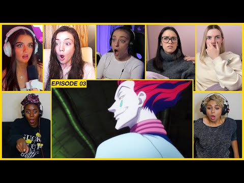 [GIRLS REACT] Hisoka's First Appearance | HxH Ep 3 Girl Reaction Mashup
