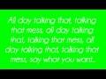 Cher Lloyd - Talkin' That (Lyrics) 