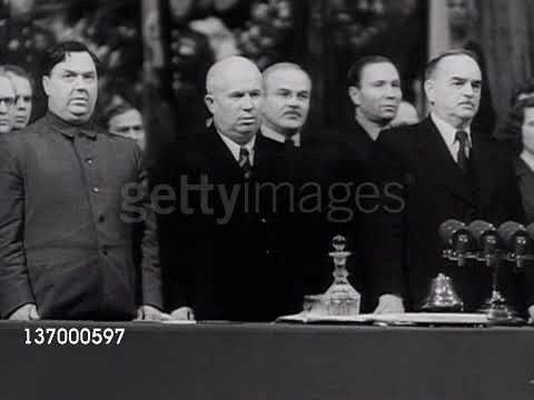 The Internationale 1947 CPSU Congress (Ends) With Nikita Khrushchev