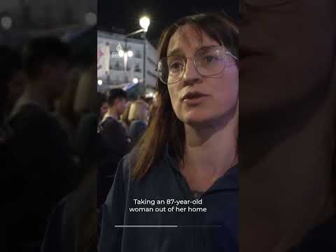 Death of 87-year old sparks furious Spain housing protests | AJ #shorts