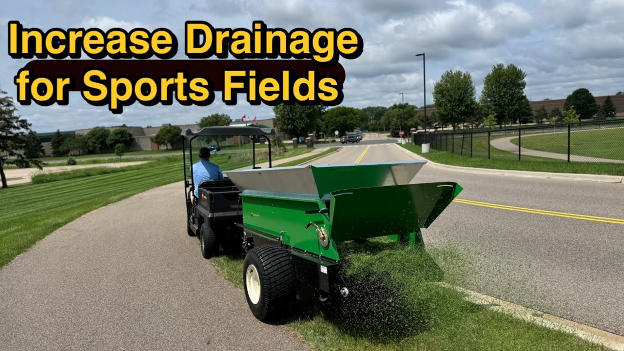 This Pro Sports Field COLLECTS their Grass Clippings and Spreads them!