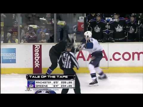 Brad Winchester vs Matt Greene Jan 9, 2010 - Blues feed