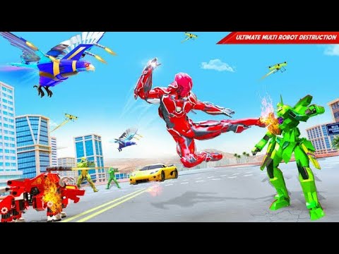 Flying Pigeon Robot Transform | Bike Robot War Games | Chari Games
