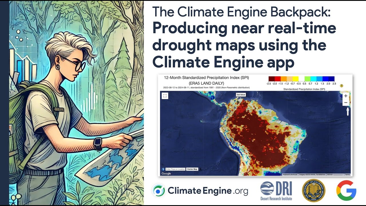 Producing near real-time drought maps using the Climate Engine app