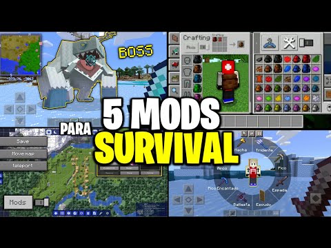 Alex Playizin - ✔️TOP 5 BEST MODS TO PLAY SURVIVAL in MINECRAFT PE 1.19 (mods for minecraft pe 1.19)