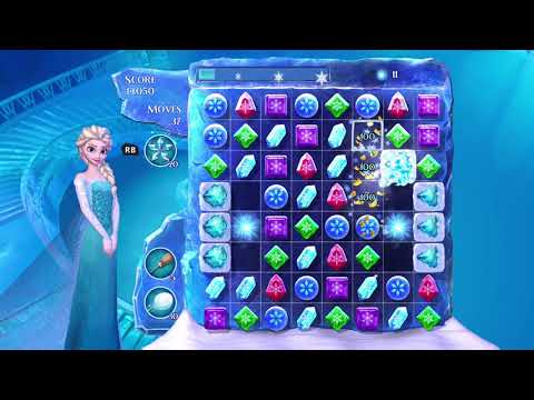 Frozen Free Fall: Snowball Fight Level 159 Walkthrough, No Power Ups