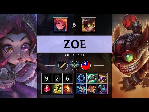 Zoe Mid vs Ziggs - TW Challenger Patch 25.06