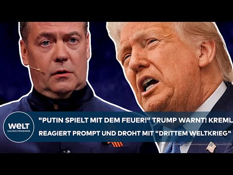 PUTINS KRIEG: "Er spielt mit dem Feuer!" Trump warnt! Kreml droht sofort mit "dem Dritten Weltkrieg"