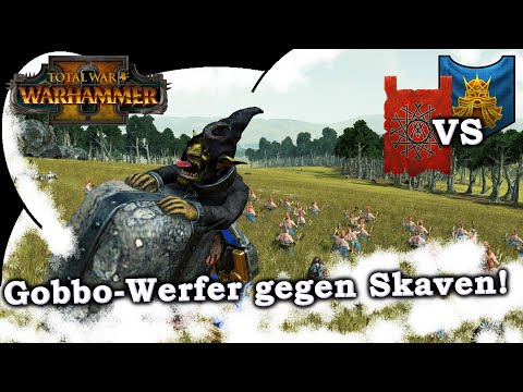 Gobbo-Werfer gegen Skaven vs Zwerge - Total War: Warhammer 2 Multiplayer