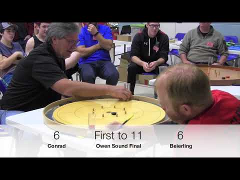 Crokinole 2017 Owen Sound Final - Conrad v Beierling
