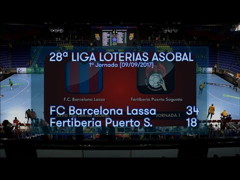 LIGA LOTERIAS ASOBAL J01 FC Barcelona Lassa - Fertiberia Puerto S. 34 - 18