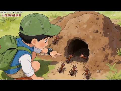 二下《要是你在野外迷了路》课后拓展，大自然的指南针 #二年级语文下册 #二下语文 #要是你在野外迷了路 #用自然教孩子成长 #成长自然课