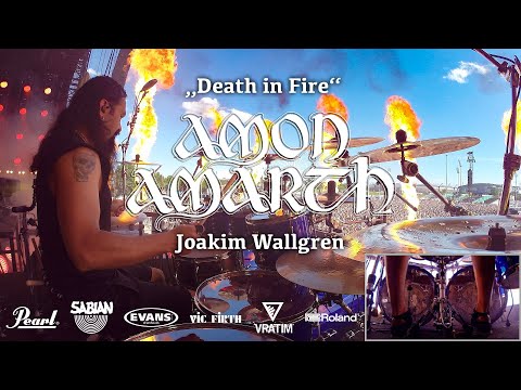 Jocke Wallgren - Amon Amarth | Death in Fire live @ Rock im Park 08/06/19 | Drumcam