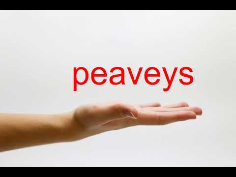 How to Pronounce peaveys - American English