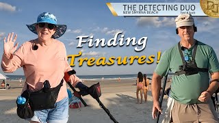 Jewelry, Coins and More Found Metal Detecting New Smyrna Beach Florida | The Detecting Duo