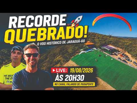 "RECORDE QUEBRADO! 🚀 O VOO HISTÓRICO DE JARAGUÁ-GO