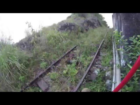 Trek down an abandoned winch rail road