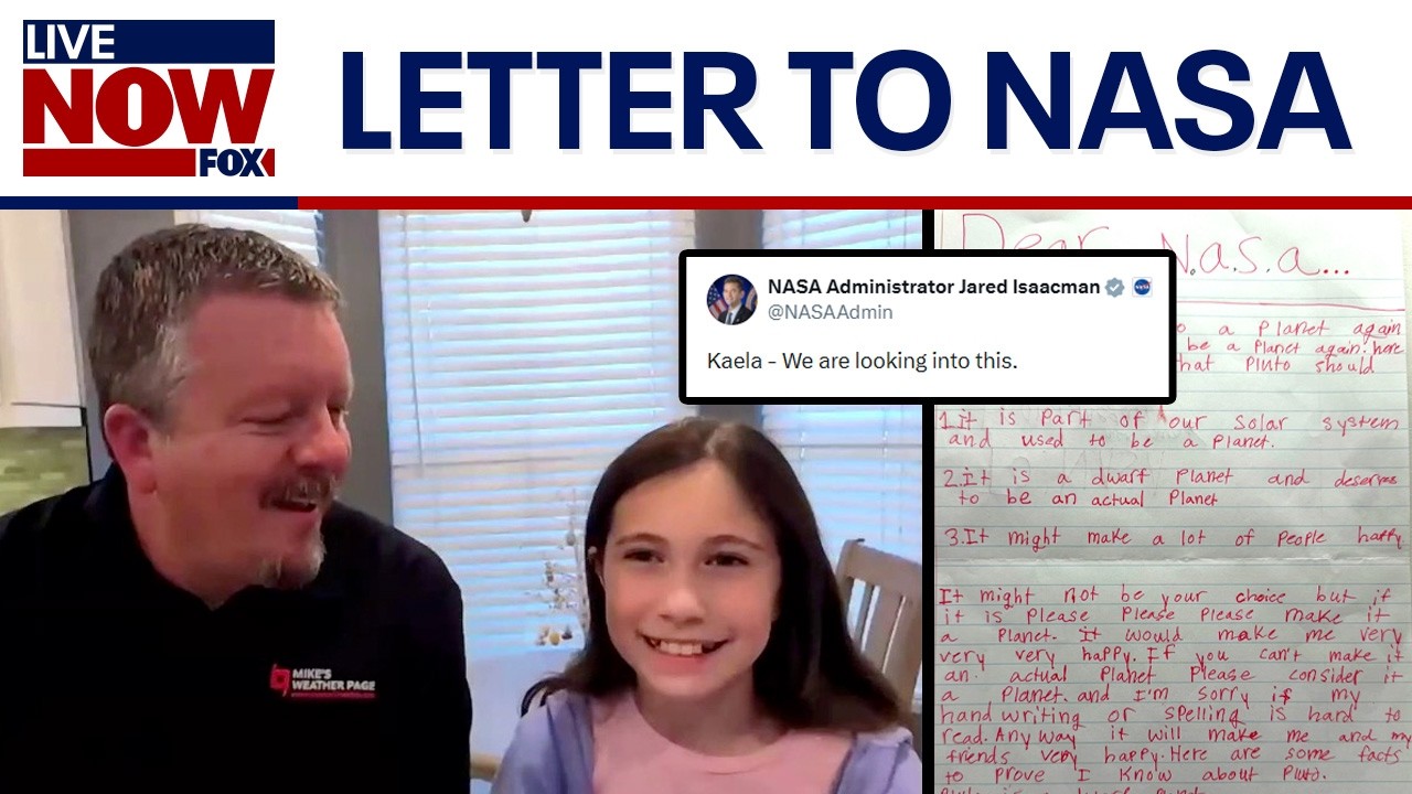 NASA responds to 10-year-old girl's letter about Pluto